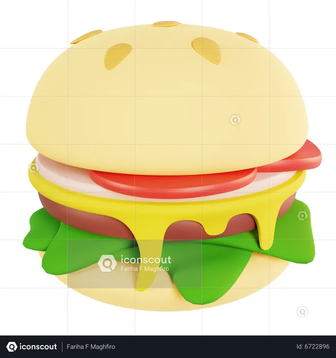 Burger  3D Icon