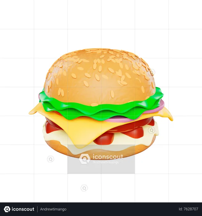 Burger  3D Icon