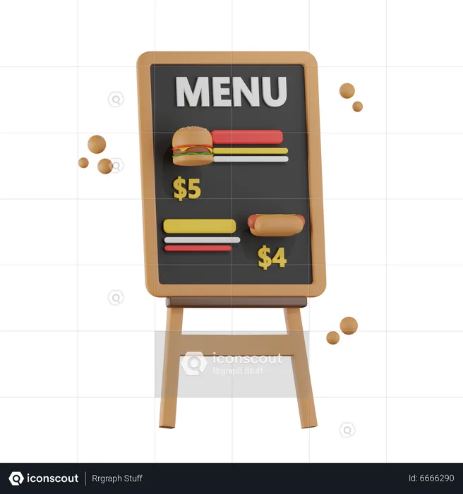 Burger Menu  3D Icon