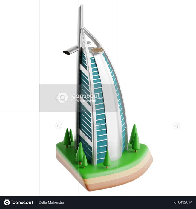 Burj Al Arab  3D Icon