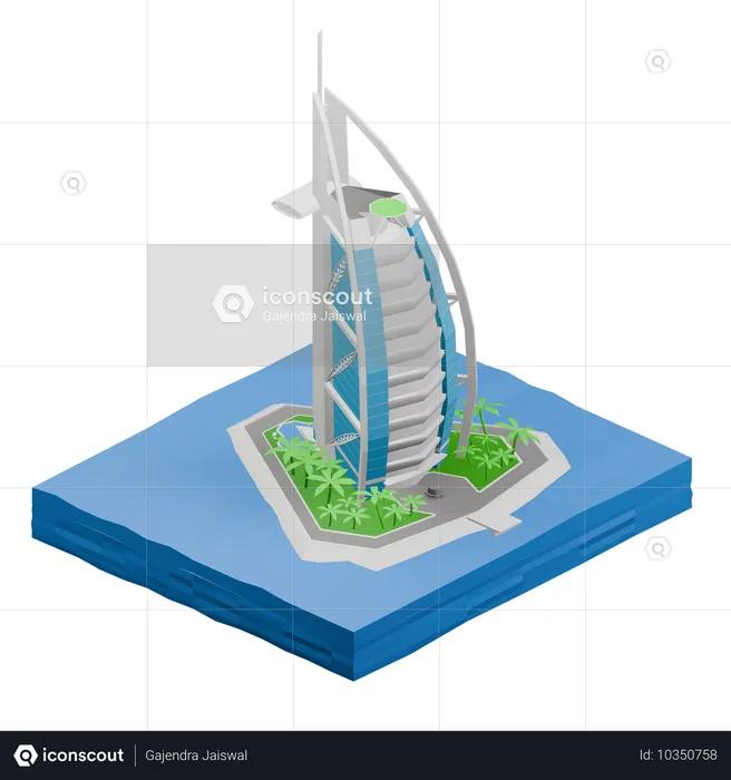 Burj Al Arab  3D Icon