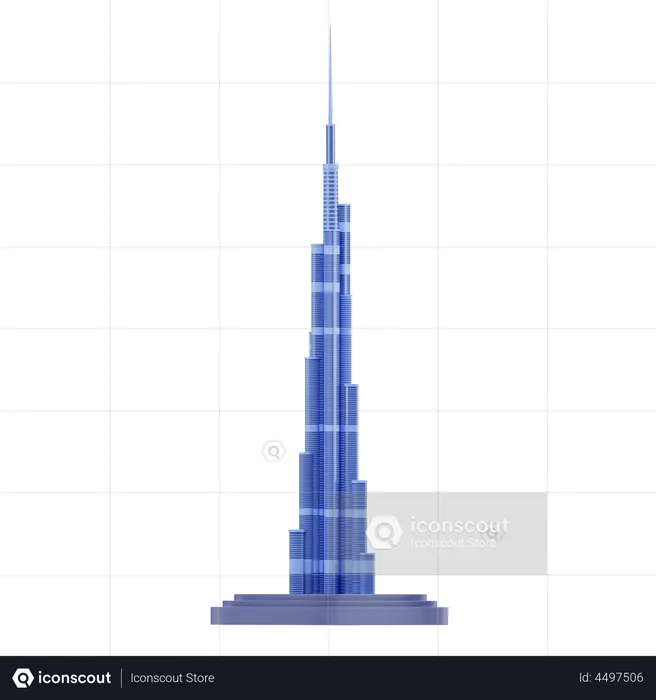 Burj Khalifa  3D Illustration