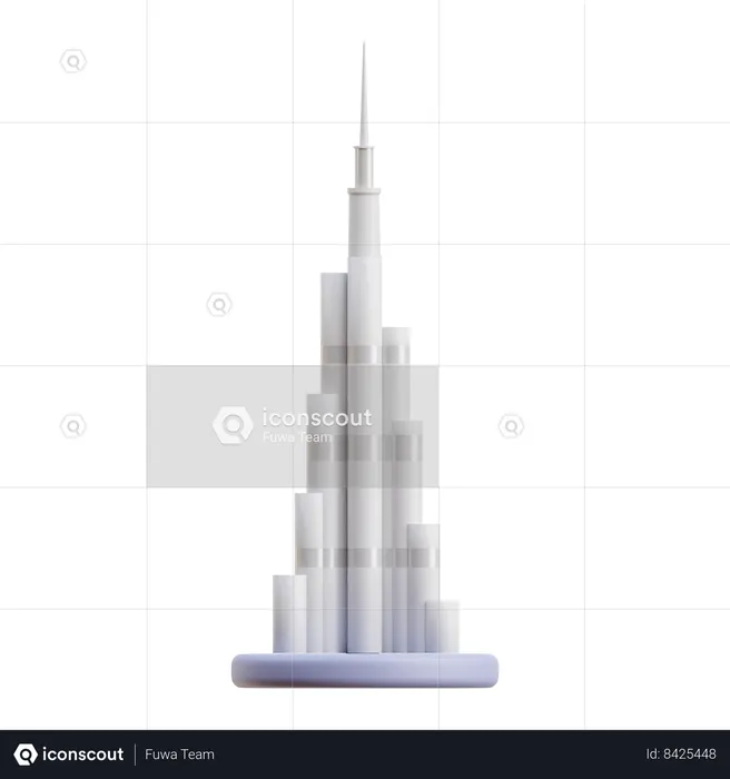 Burj Khalifa  3D Icon