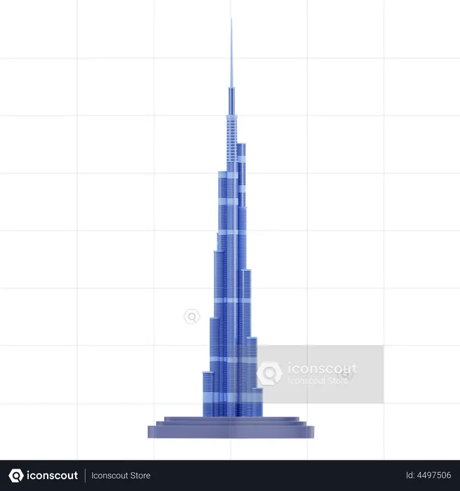 Burj Khalifah  3D Illustration