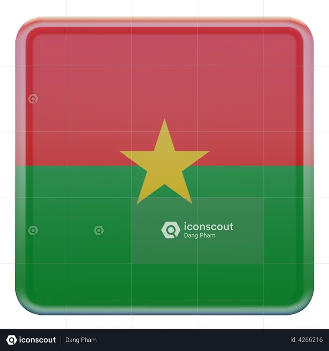 Burkina Faso Flag Flag 3D Flag