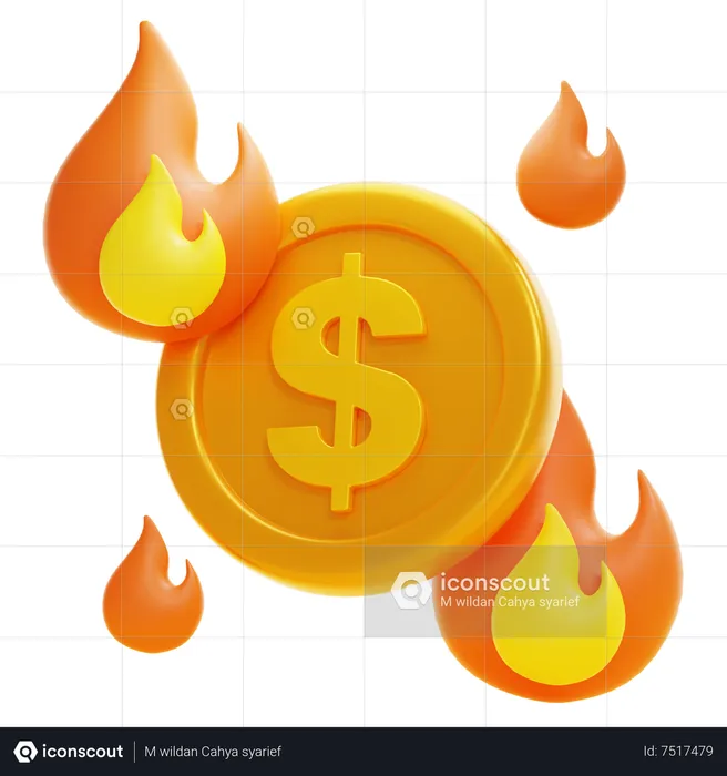 BURN RATE  3D Icon