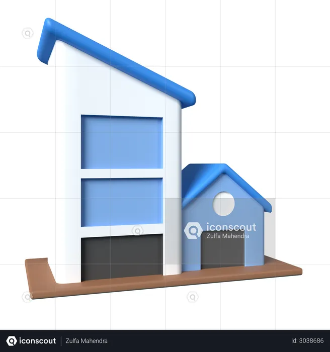 Bürogebäude  3D Illustration