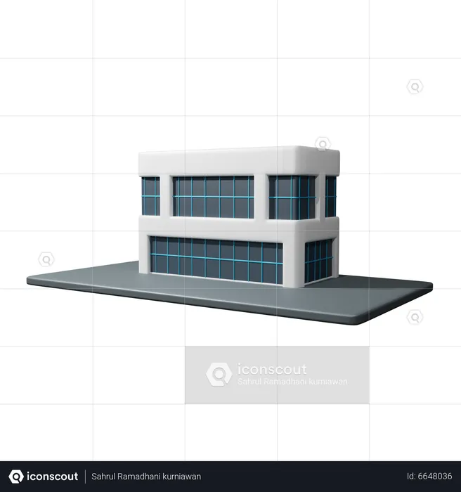 Bürogebäude  3D Icon