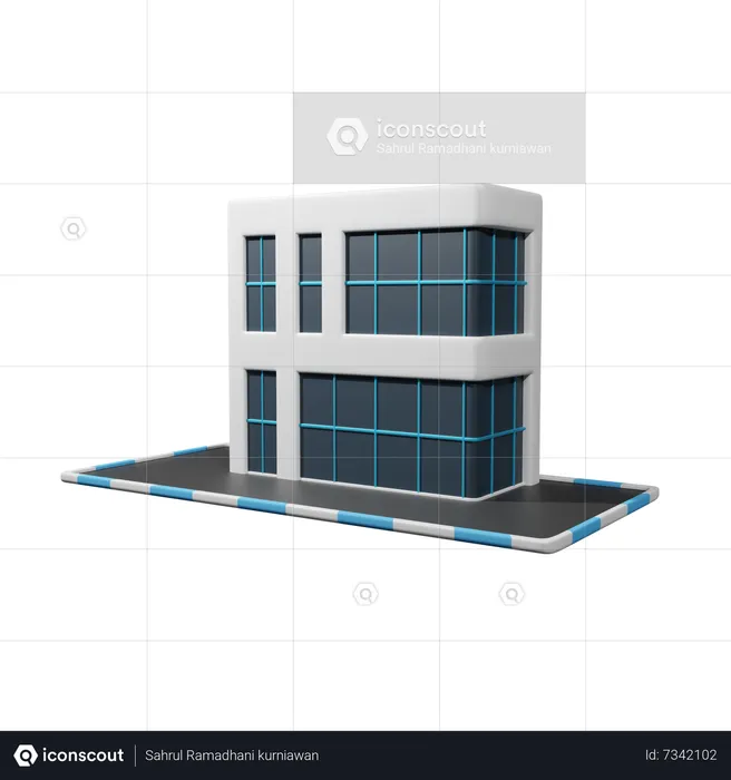 Bürogebäude  3D Icon