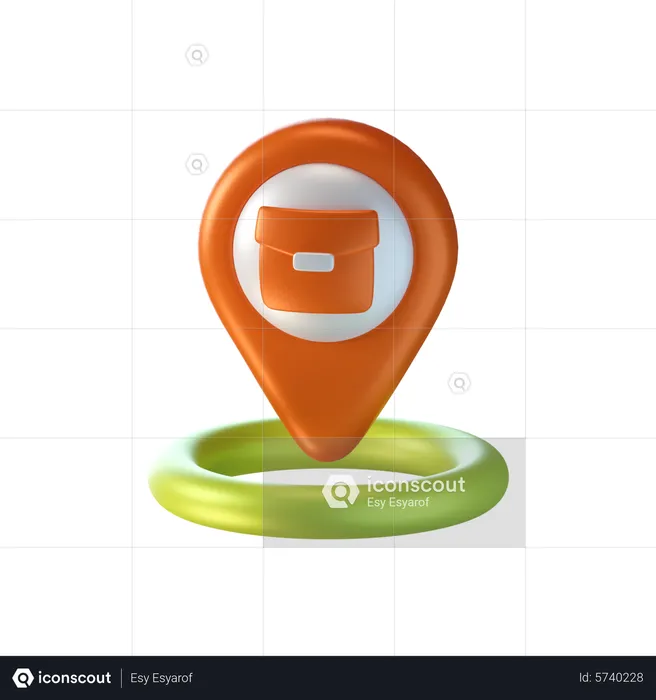 Bürostandort  3D Icon