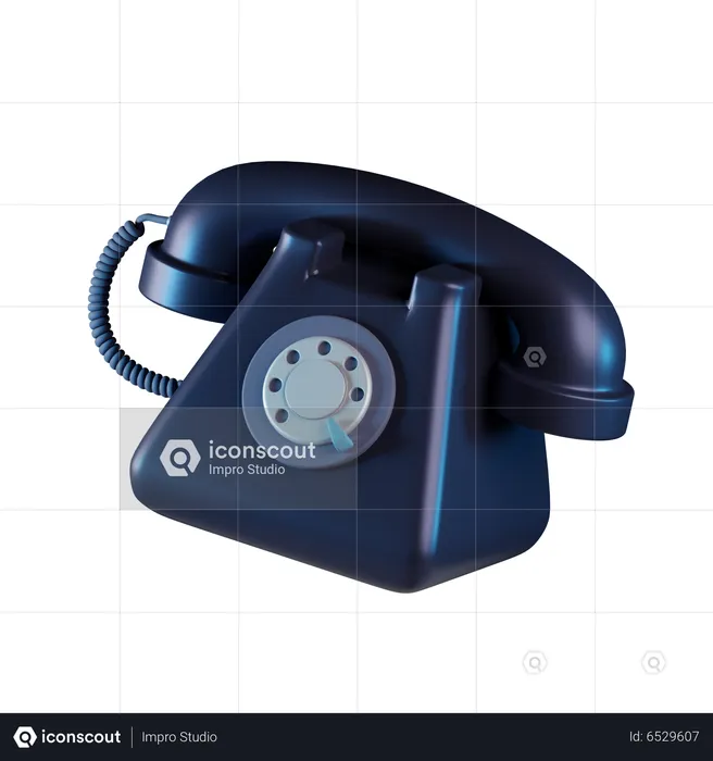 Bürotelefon  3D Icon