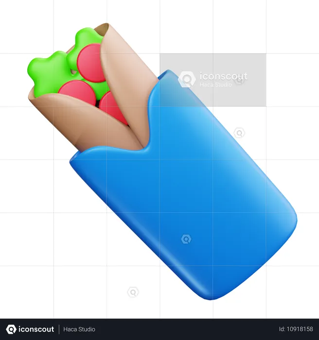 Burrito  3D Icon