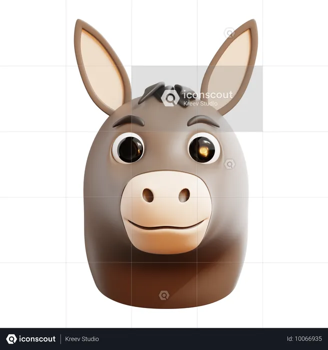 Burro  3D Icon