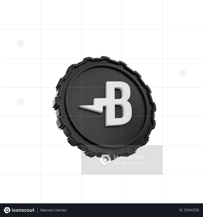 Pièce de monnaie éclatée  3D Icon