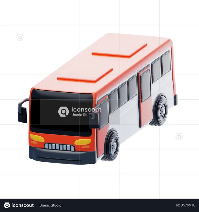 Bus  3D Icon