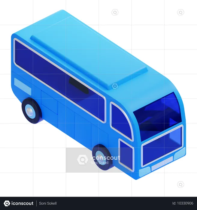 Bus  3D Icon