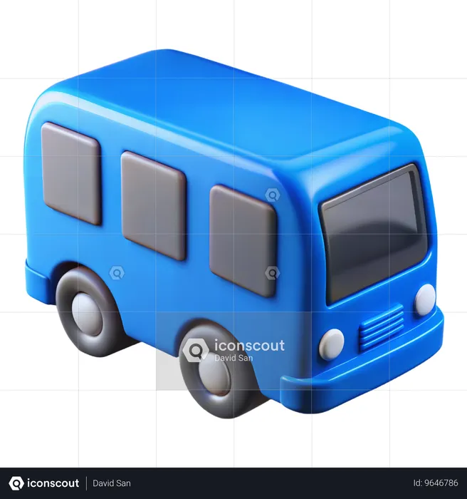 Bus  3D Icon