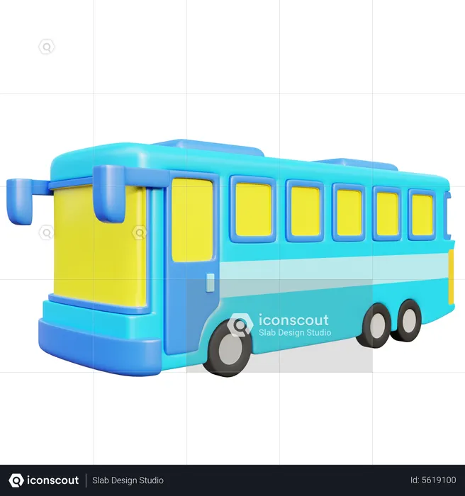 Bus  3D Icon