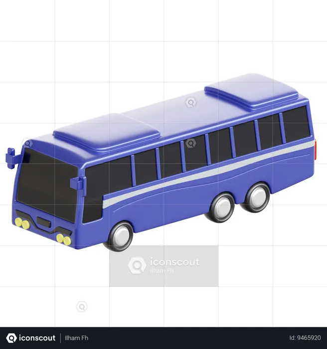 Bus  3D Icon