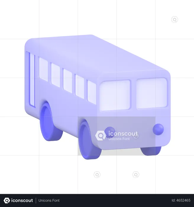 Bus  3D Icon