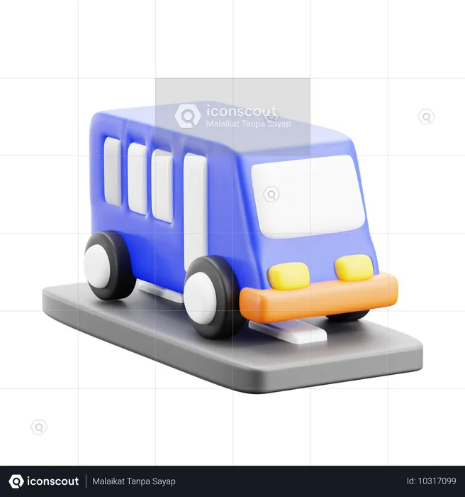 Bus  3D Icon