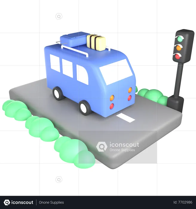 Bus  3D Icon