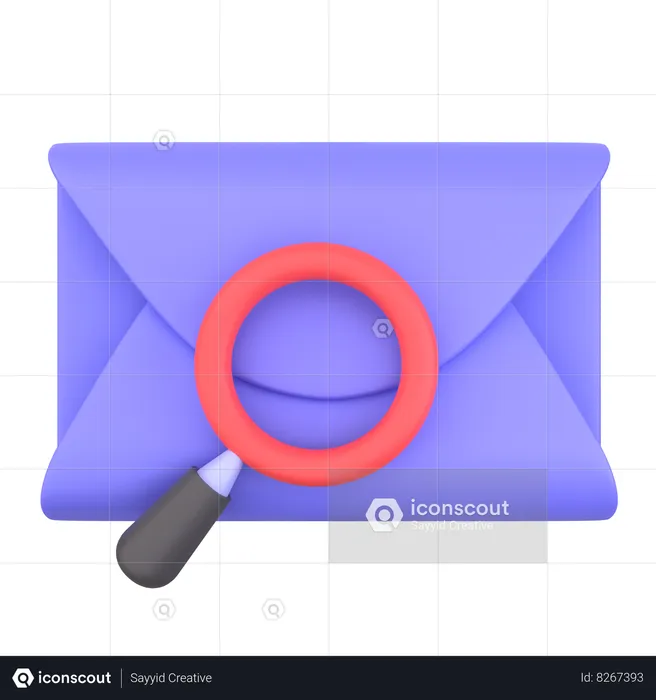 Correo de búsqueda  3D Icon