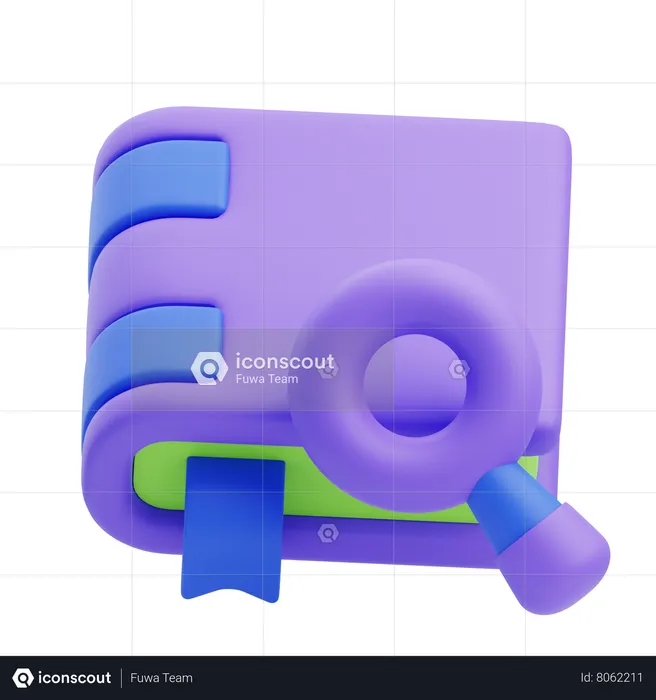 Encontrar libro  3D Icon