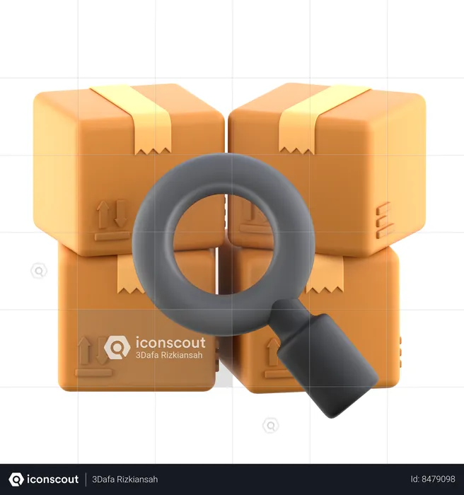 Buscar paquetes  3D Icon