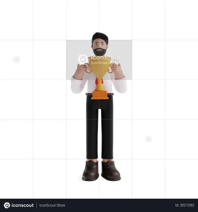 Business achievement  3D Illustration