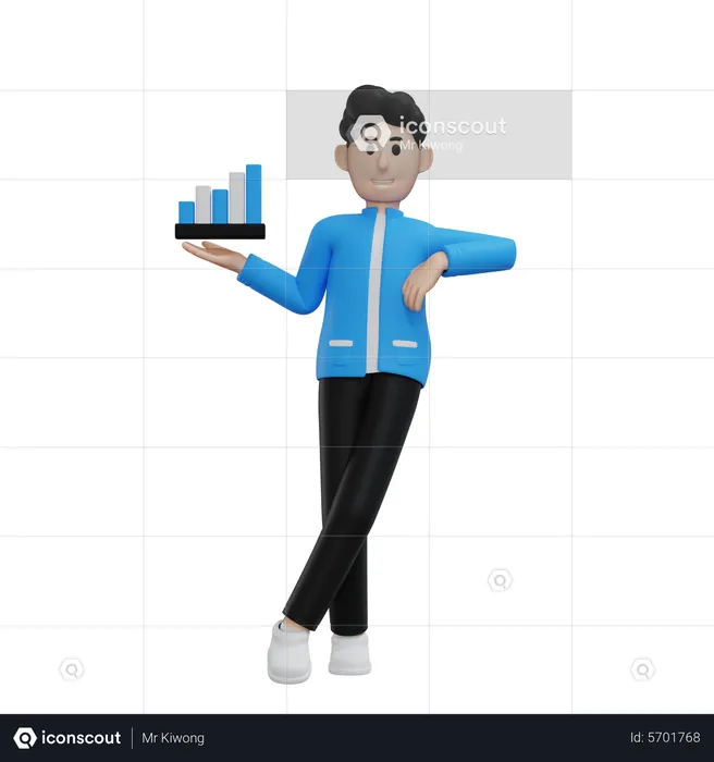 Business Analyser  3D Illustration