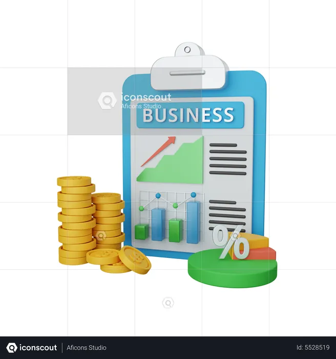 Business analysis  3D Icon