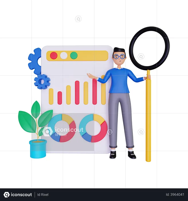 Business Analysis Strategy  3D Illustration