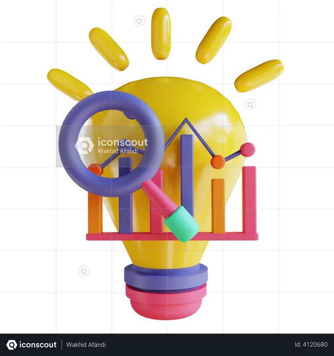 Business Analytics Research  3D Illustration