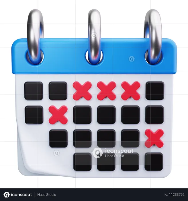 Business Calendar  3D Icon