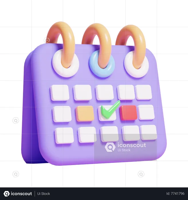 Business Calendar  3D Icon