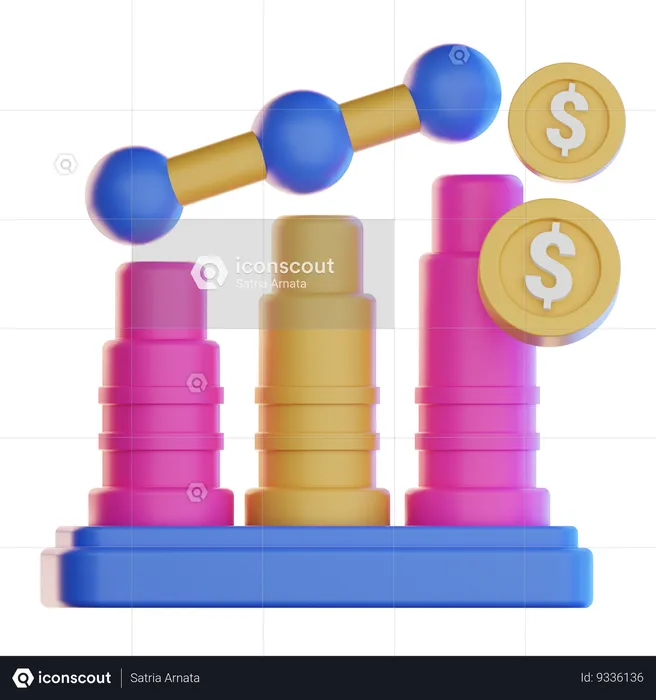 Business Chart  3D Icon