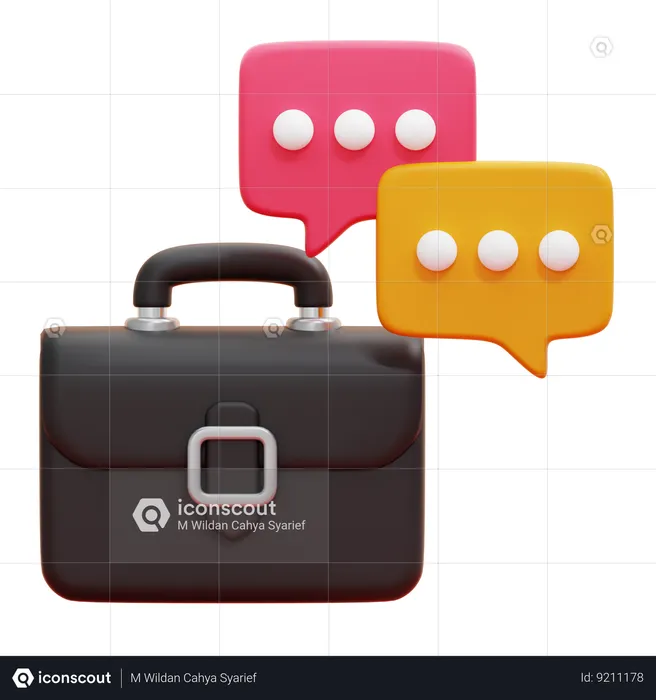 BUSINESS CHAT  3D Icon