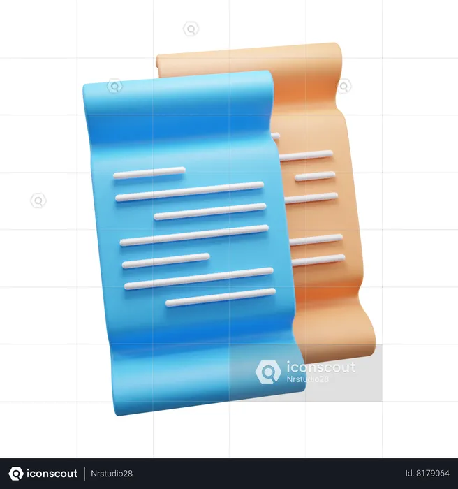 Business Document  3D Icon