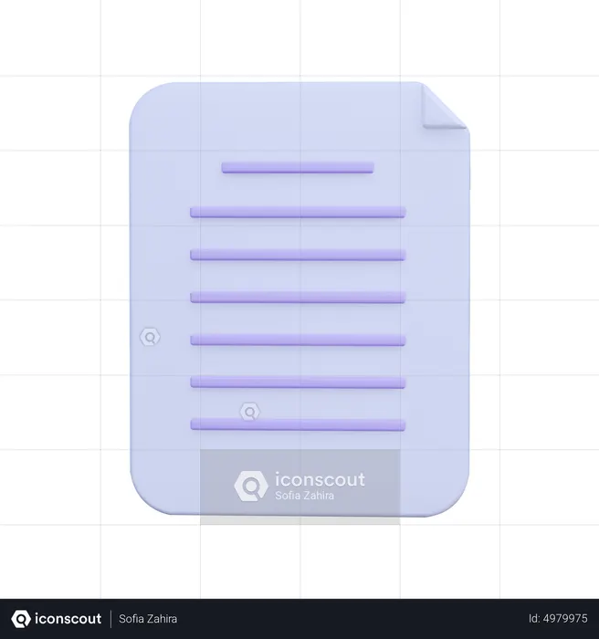 Business File  3D Icon