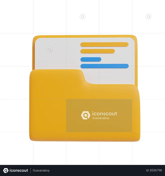 Business Folder  3D Icon