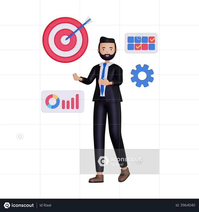 Business Goals  3D Illustration