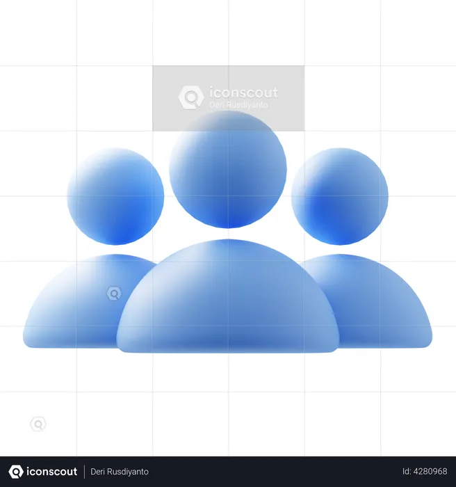 Business Group  3D Illustration