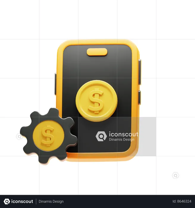 BUSINESS HANDPHONE  3D Icon