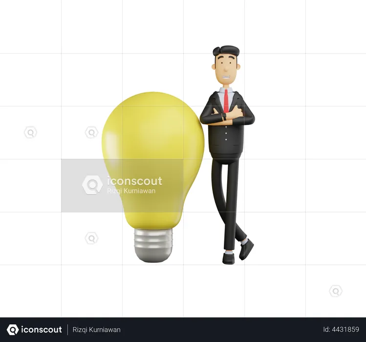 Business idea  3D Illustration