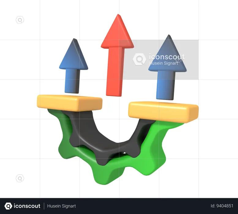 Business improvement  3D Icon