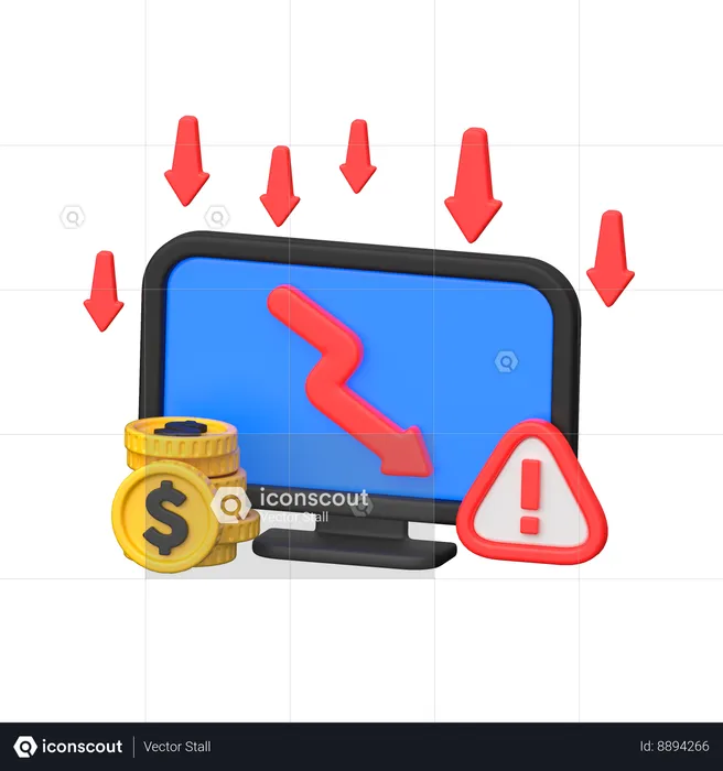 Business Loss  3D Icon