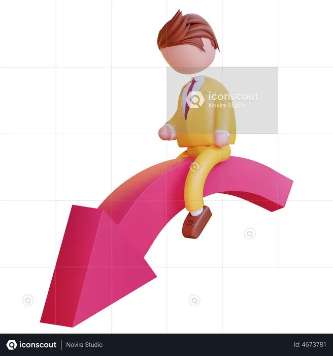 Business loss  3D Icon