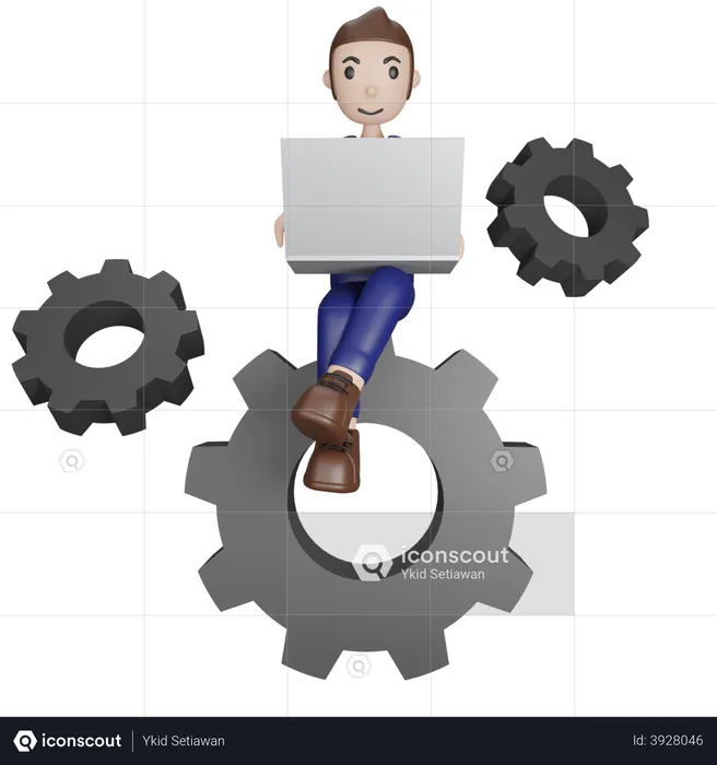 Business Management  3D Illustration