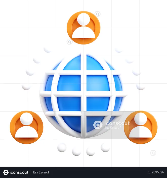 Business Networking  3D Icon